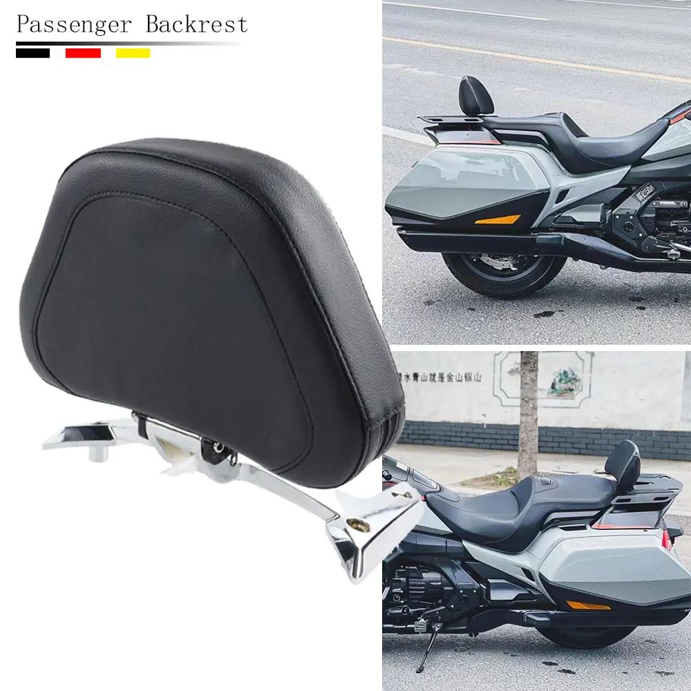 Motorcycle Fit Gold Wing GL 1800 Rear Passenger Seat Sissy Bar Backrest Cushion Pad For Honda Goldwing GL1800 F6B 2018-2021