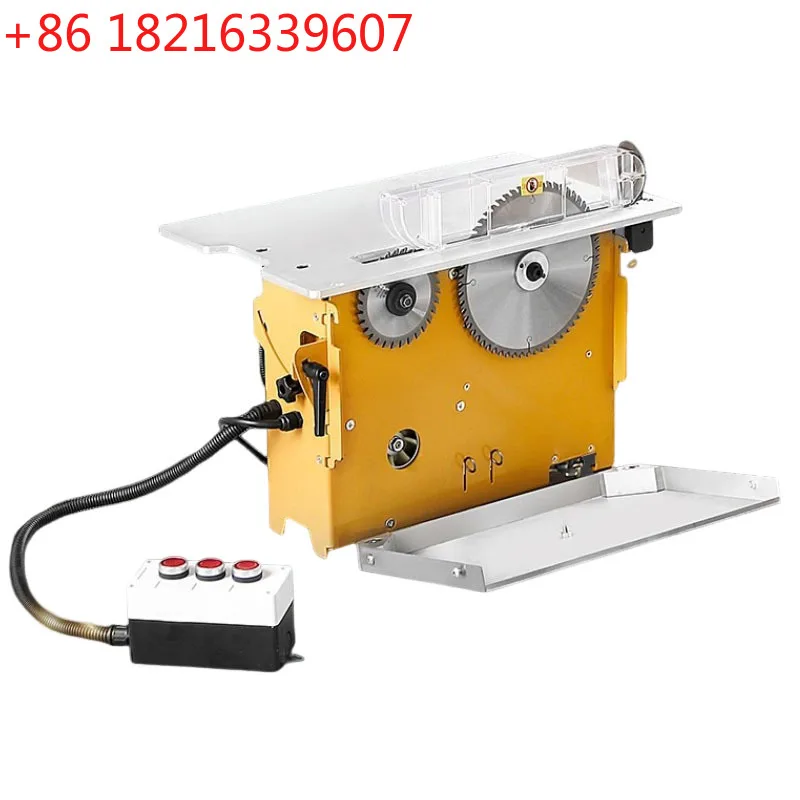 TAO 220V Dust-free Saws Woodworking Precision Table Saw Dustless Mother-child Saw Liftable Oblique Cutting Table Saw