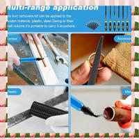 A57I Deburring Tool Kit, DIY With 6Pcs Needle Files Woodworking 10 Blades Professional Deburring Tool Kit For Resin Aluminum