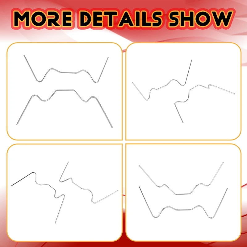 PORK-50Pcs الفولاذ المقاوم للصدأ الدفيئة مع مقاطع الربيع سلك الزجاج الزجاج الإطار تثبيت المشبك