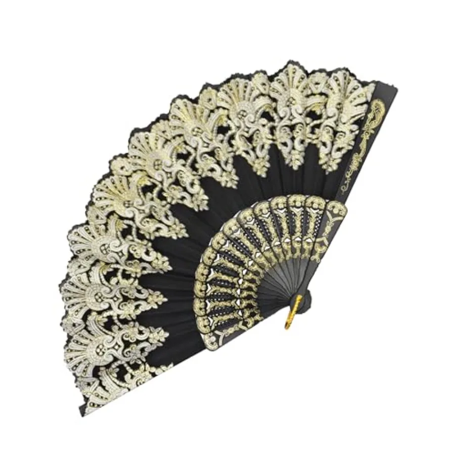 

Handheld Chinese Folding Fan Hand Fans for Women Foldable Bulk for Party Wedding Church Dancing