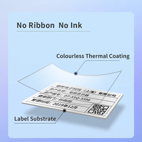 Imagen 2 del producto Papeles de etiquetas adhesivas térmicas para DETONGER P1 DP23 DP30 DP80 3 rollos de pegatinas resistentes al agua y al aceite