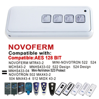 Novoferm Novotron Garage Door Remote Compatible with NOVOFERM AES 128 BIT 433.92MHz Rolling Code Door Opener Transmitter
