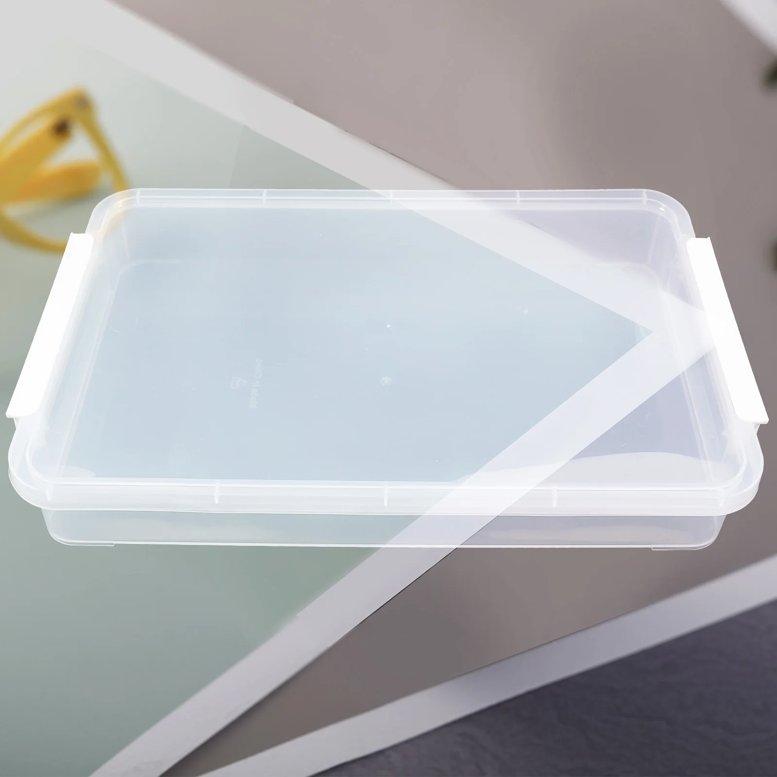

3pcs Photo Storage Box Plastic File Boxes Document Storage Containers for Organizing Craft Boxes Scrapbooking Transparent Large