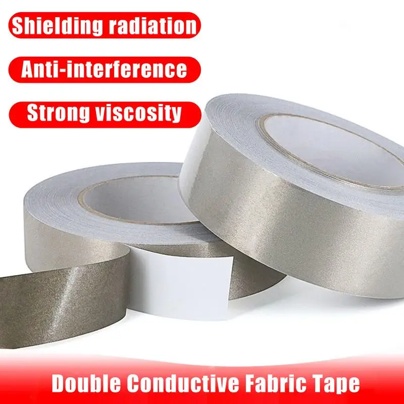 20meters 5/10/15/20mm Conductive Adhesive Tape Shielding Tape Self Adhesive Signal Blocker with Double-Sided Conductive