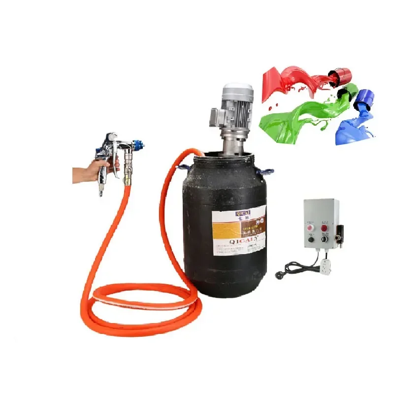 2.8KW Real Stone Paint Spraying Machine Brushless Polyurethane Grouting Machine Gun Self-Stop Multi-Purpose Waterproof Sprayer