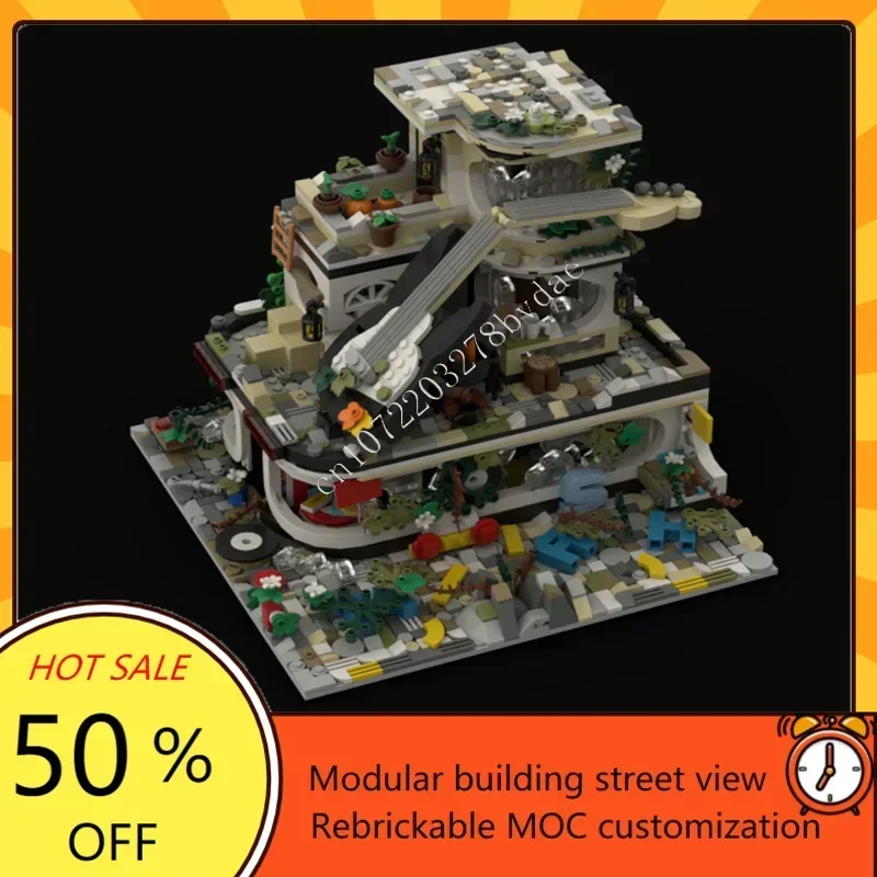 

2758 шт. Z модульный MOC музыкальный магазин креативный вид на улицу на заказ головоломка архитектура DIY образовательная сборная модель игрушка в подарок