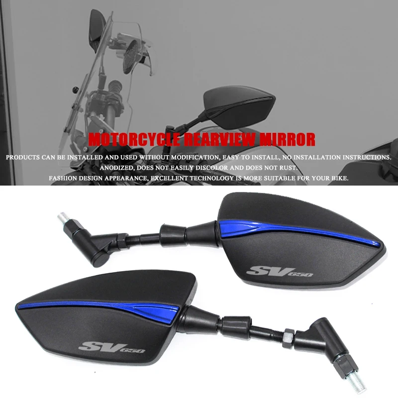 For SV 650 SV650X SV650/S All Years Screw Thread Left Right Rear Rearview Mirrors
