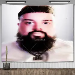 Joeyy Airbrush Squareprint Tapestry Hip Pop Rapper Tapestries For Bedroom Home Decoration Aesthetic Wall Hanging Art Posters