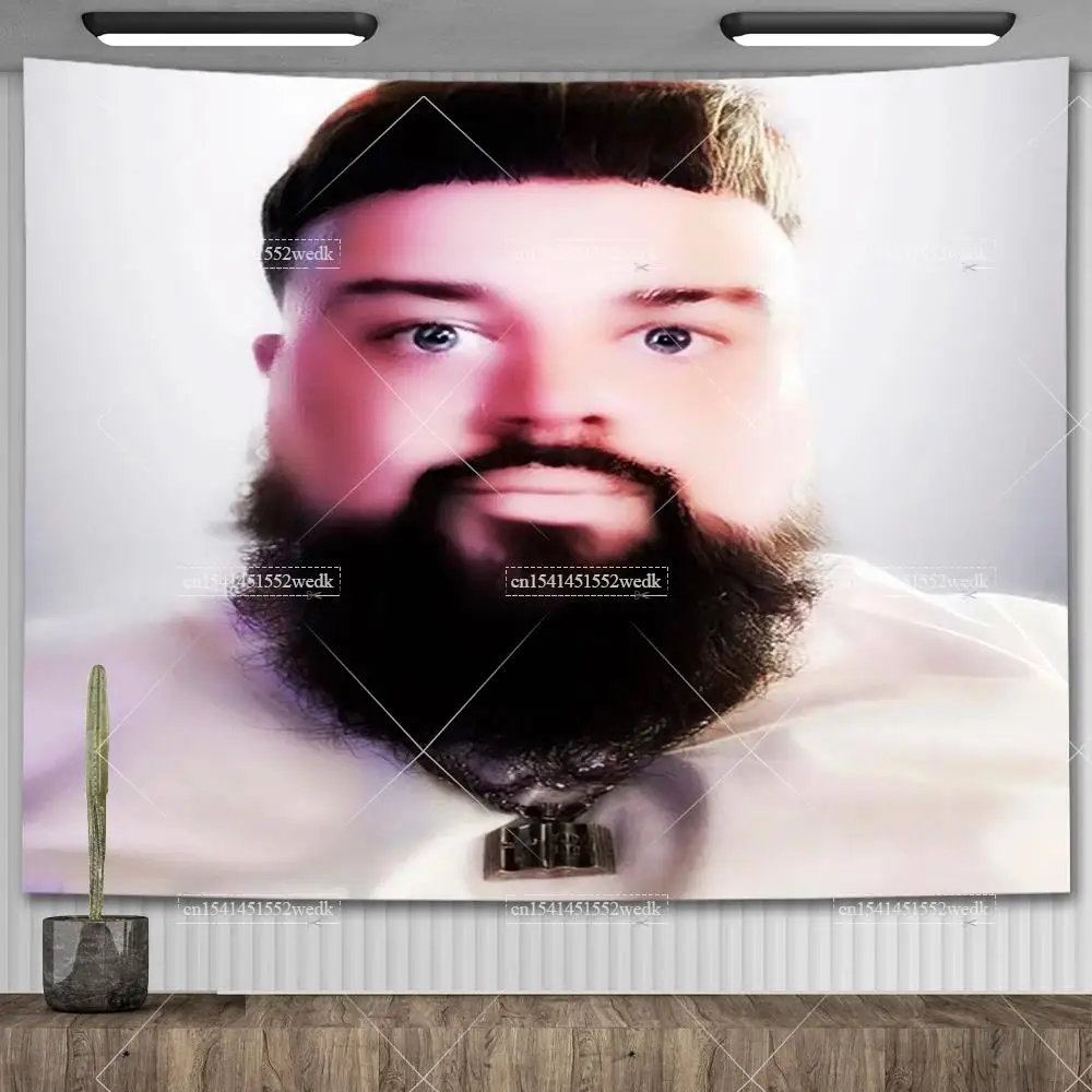 Joeyy Airbrush Squareprint Tapestry Hip Pop Rapper Tapestries For Bedroom Home Decoration Aesthetic Wall Hanging Art Posters