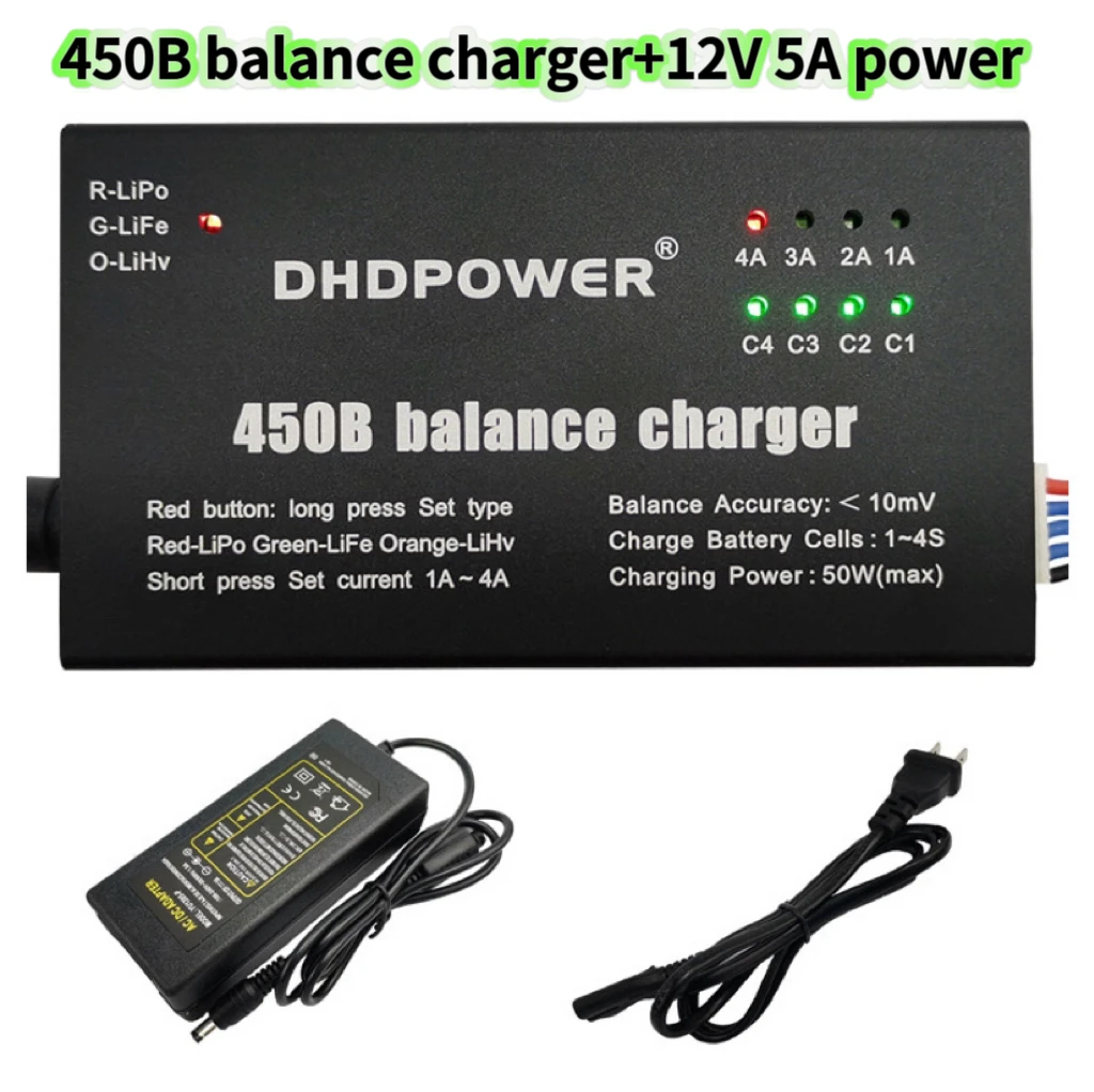 

Hobby RC 1-4S battery charger DH450B original quality with best price