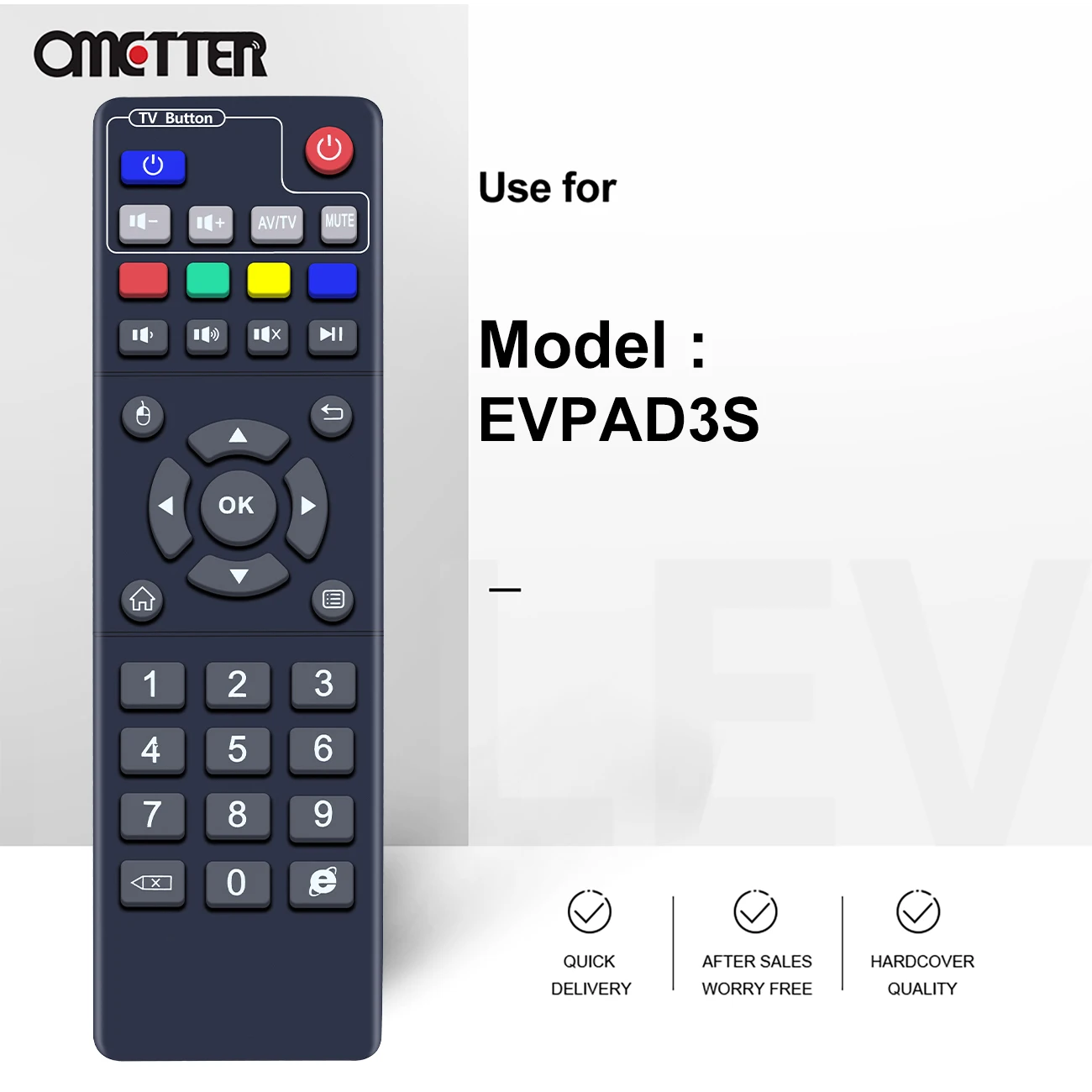 TV Box Remote Control for EVPAD 3S 3 3Max Pro Pro+ Plus 2S TV Box