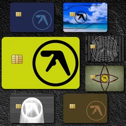Singer Aphex Twin 19 Chip decorativo pequeÃąo impermeable 4 Uds pegatina de tarjeta nuevo antiaraÃąazos