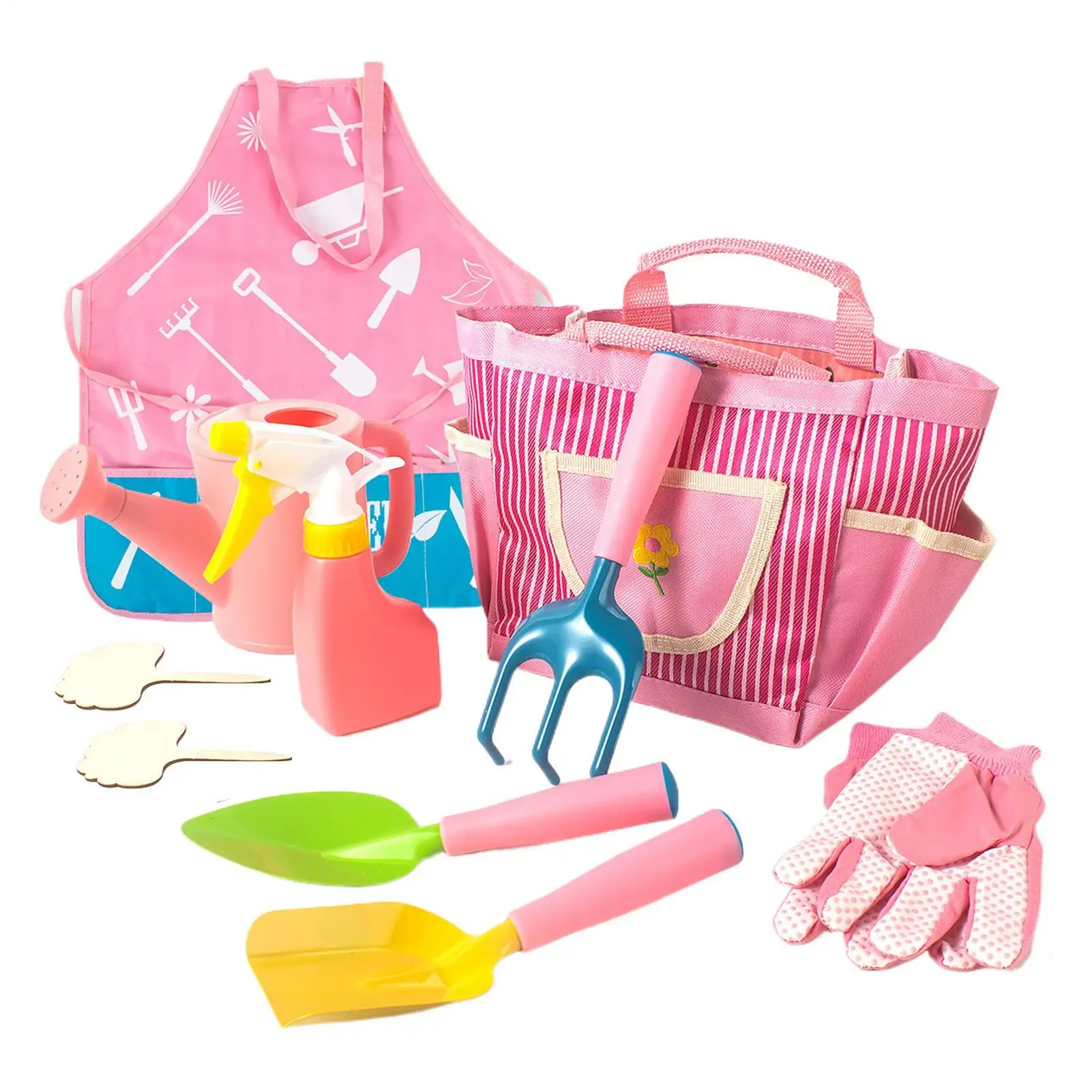 Kids Gardening Tools Lightweight Outdoor Toys Toy Gardening Equipment With Tote Bag For Children Boys Girls Family Home Backyard