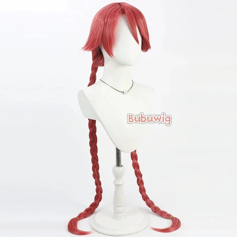 

CySynthetic Hair Yachiyo Косплей Парики Аниме Апокалипсис Отель Yachiyo 120 см Длинный Прямой Красный Плетеный Парик Термостойкий