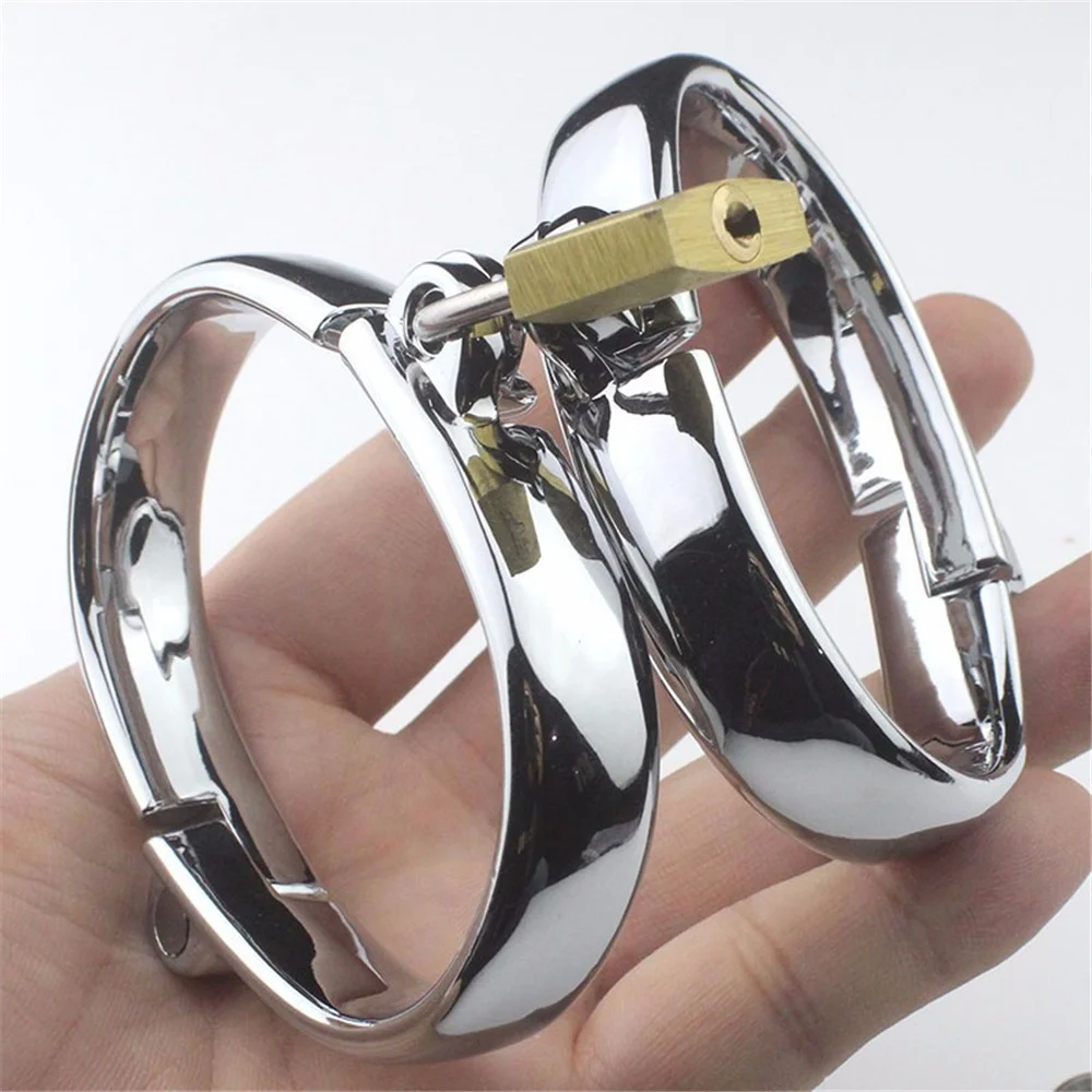 Metal Handcuffs for Female Male Stainless Steel Wrist Ankle Cuff Bondage Bracelet Restraints BDSM Adult Sex Toys SM Fetish Set