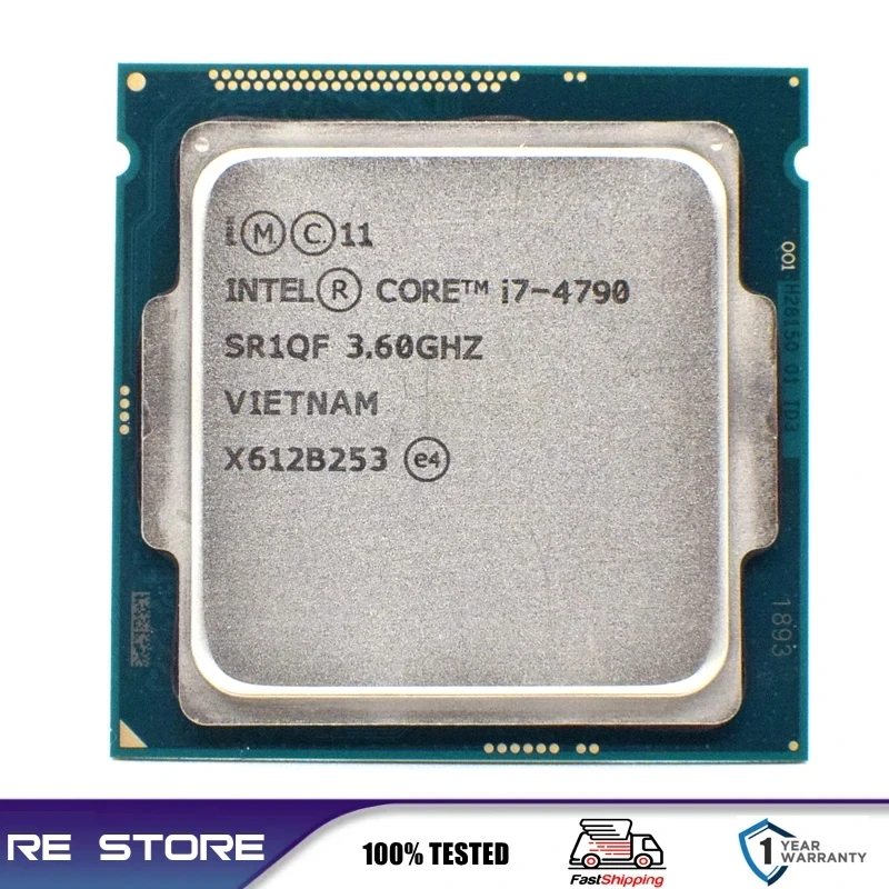 인텔 코어 i7 4790 3.6GHz 4 코어 LGA 1150 CPU 프로세서