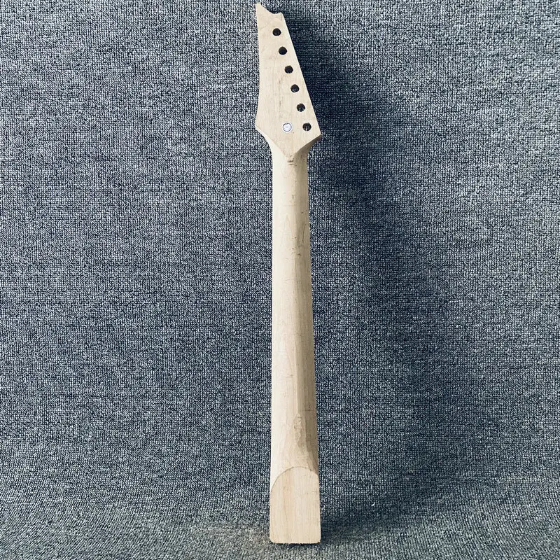 HN219  Mini Electric Guitar Short Scales Length Unfinished Tremolo Guitar Neck No Frets No Paints for Replace and DIY image 6