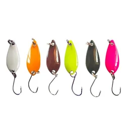 1Pcs 3cm 3g Mini Wobbler Sequin Spoon Lure Hard Bait Spinnerbait Isca Artificial Pesca Wobblers Fly Fishing Tackle 5 Colors