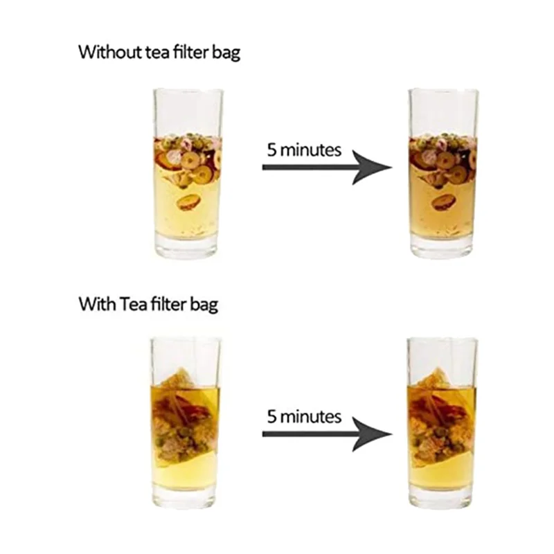 AT19-6000 Pack Tea Filter Bags,Disposable Paper Tea Bag With Drawstring For Loose Leaf Tea,Coffee(Natural Color,2.75X1.97 In)