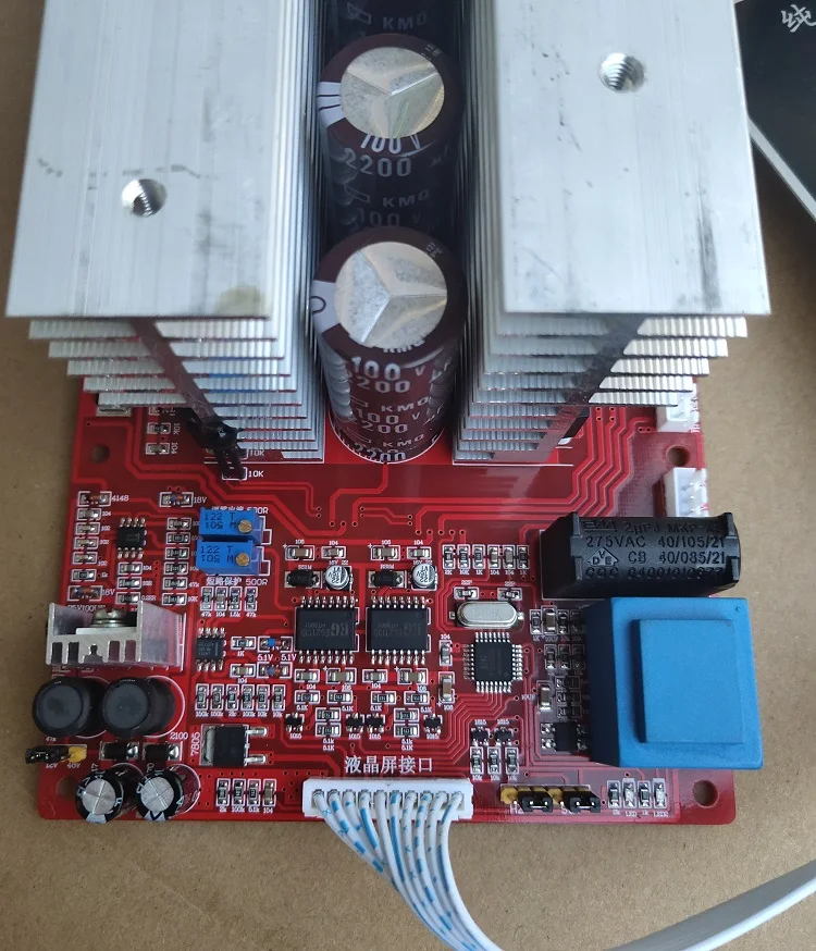 Full Chip Màn Hình LCD Hiển Thị Tần Số Công Suất Inverter PCB Board 12V Đến 60V Tướng Phiên Bản Tiếng Anh