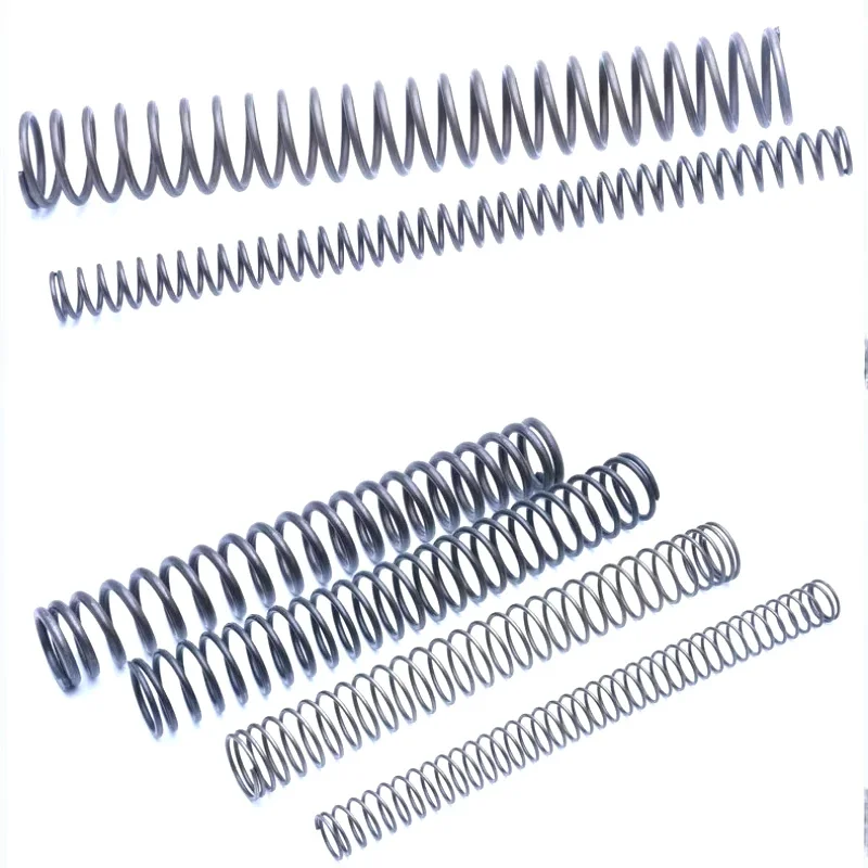 65Mn Wire Diameter 0.6/0.7/0.8mm Spring Steel Compression Spring Extended Extra Long Pressure Springs OD:3-18mm Length:150-300mm