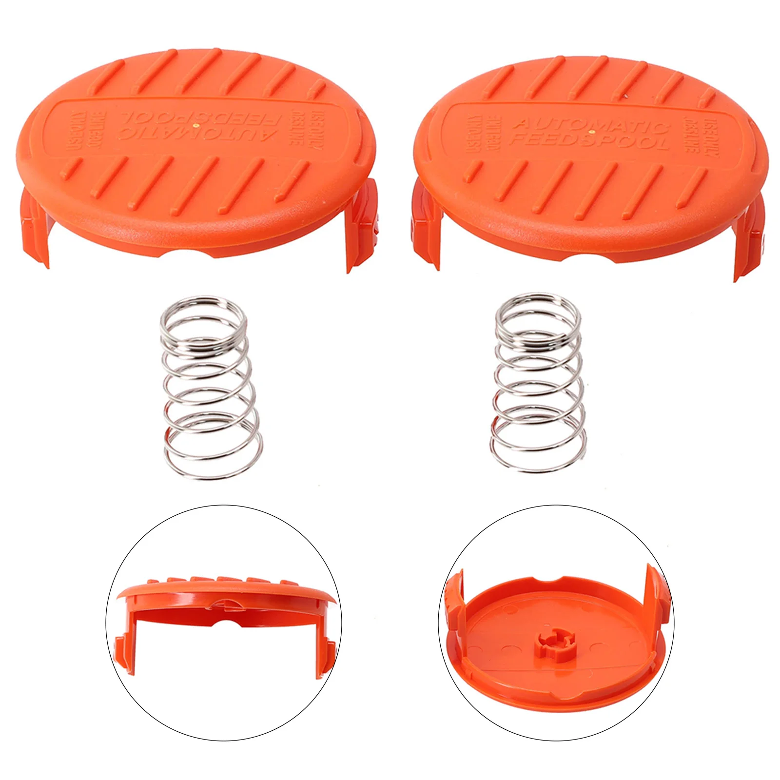 Trimmer Spare Parts Spool Cap Home Protects Line ABS Material Color As Pictures Snaps For Black Decker 385022-03N