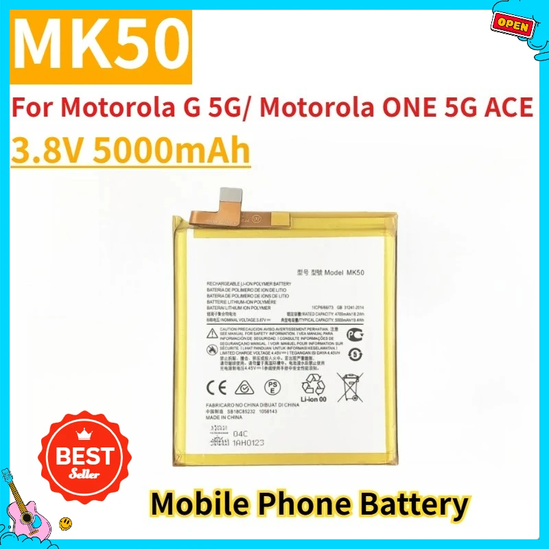 

New Replacement Mobile Phone Battery MK50 3.8V 5000mAh For Motorola G 5G/ Motorola ONE 5G ACE