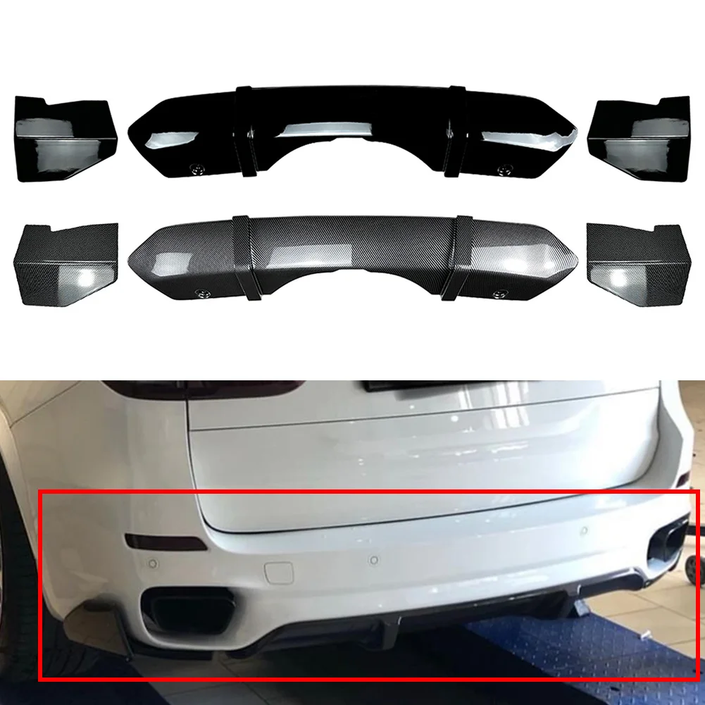 

Диффузор для заднего бампера автомобиля, сплиттер для спойлера, отделка, Аксессуары для BMW F15 X5 M Sport 2014 2015 2016 2017 2018