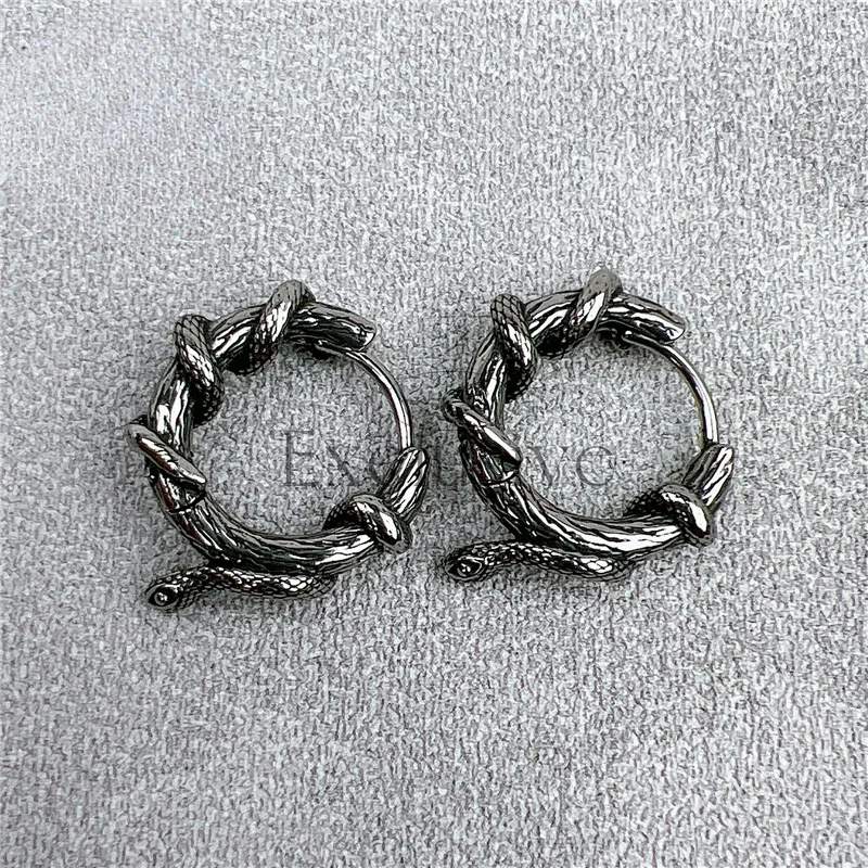 Personalized man domineering fashion stud earrings trendy snake earrings