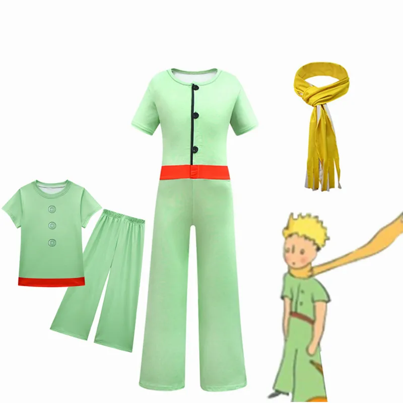 Halloween Boys Le Petit Prince Costume for Children Dress Up Jumpsuit Mask Easter Le Petit Prince Cosplay Costumes Party Suits