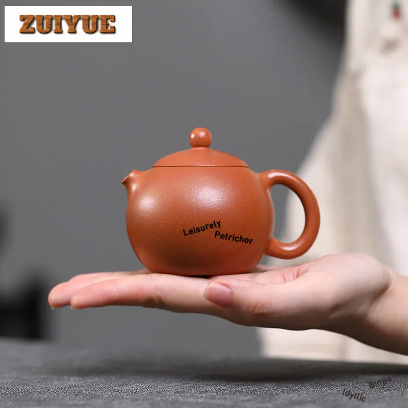

130 мл антикварные чайники Исин из фиолетовой глины, горшок Xishi ручной работы, чайник для замачивания чая с сырой рудой, грязевой чайник, чайный сервиз Zisha, коллекция