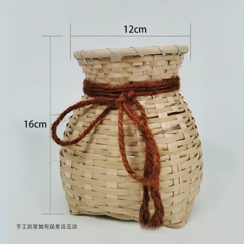 Panier à dos pour chiot, panier à poisson tissé en bambou, modèle oscillant, petits accessoires, tissé à la main
