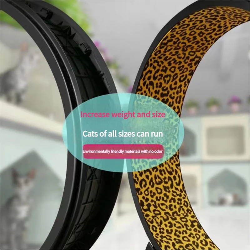 Cat Running Silent Home Interactive Toy Cat Exercise Pet Treadmill Wheel