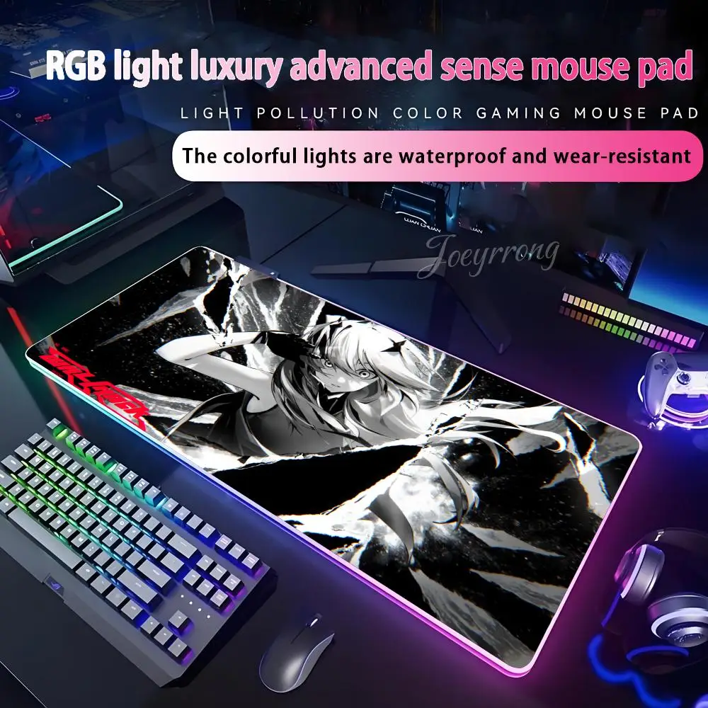 

SKYPAD Sora x Yume Коврик для мыши RGB Коврик для мыши Расширенная игровая клавиатура Семь цветов Светодиодные коврики Большой 1000x500 мм XXL Gamer