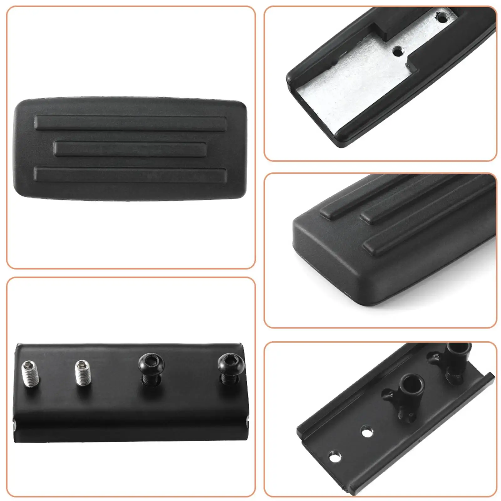 

Extended Rubber Brake Pedal Foot Rest Peg Slip Resistant Motorcycle Upgrade Parts for Can Am Ryker 600 900 Rally Sport Models