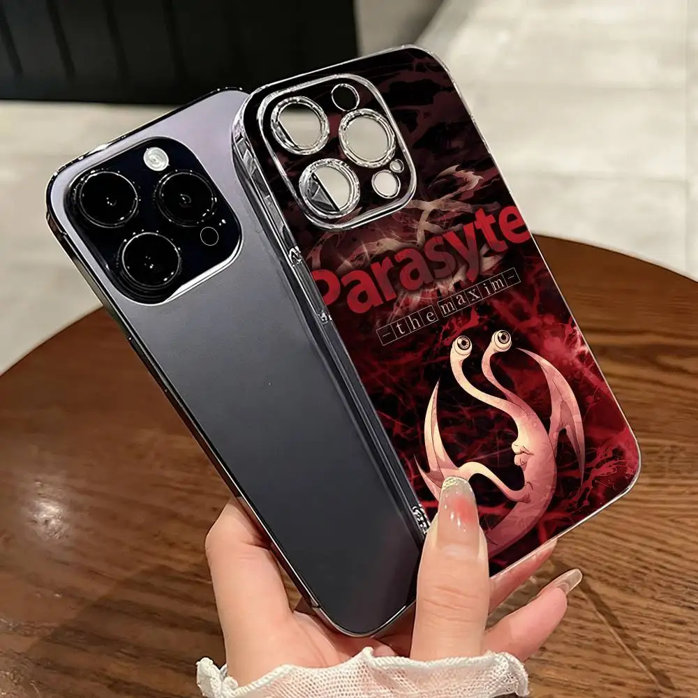 

Anime p-Parasyte-e Phone Case Transparent Silicone Soft For iPhone 17 16 15 14 13 12 11 Mini Pro Max Plus