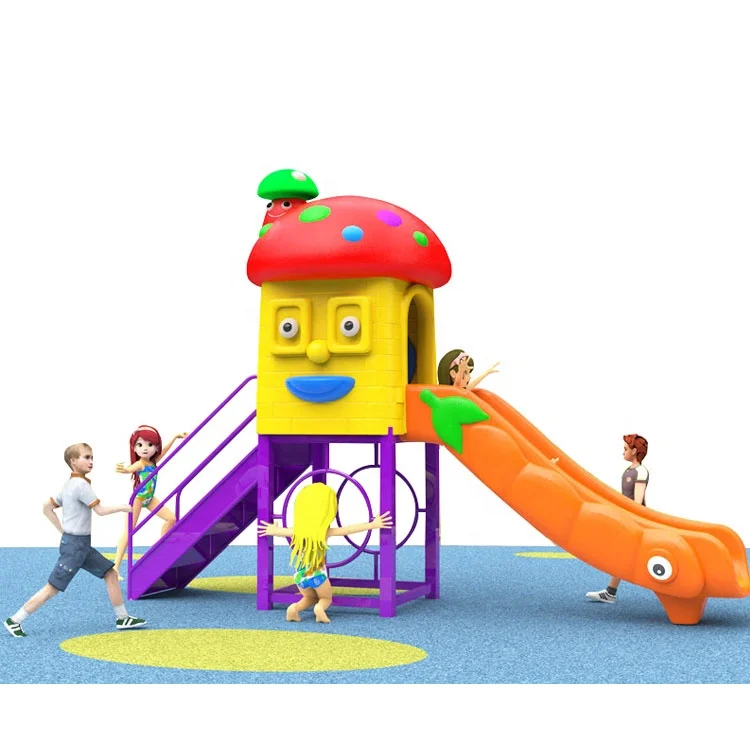 

Factory Price Small Slide and Play House Outdoor Playground for Kids