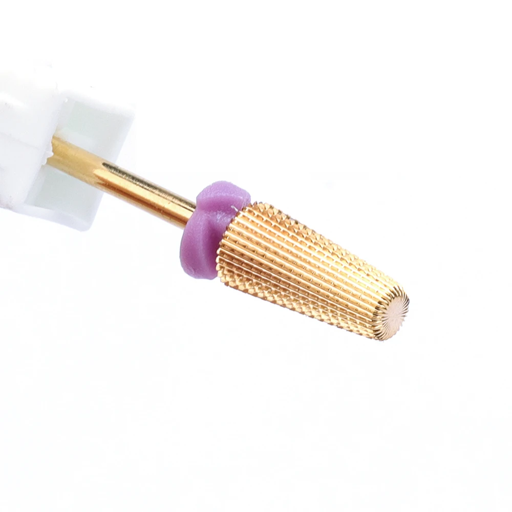 タングゴールドネイルドリルビット,カーバイドフライス,マニキュアマシン,ペディキュアファイルツール,アクセサリー,5 in 1, 1個