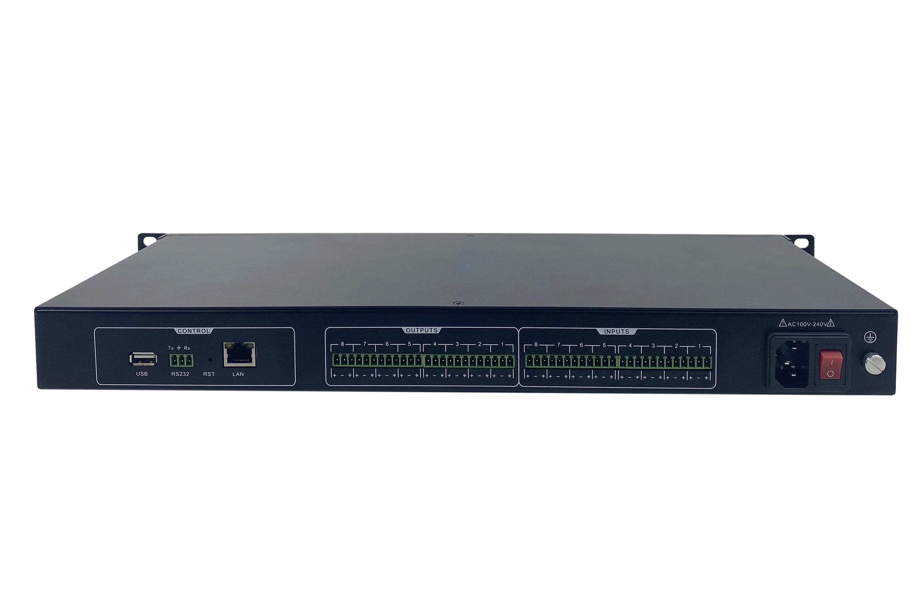 DQINFOS 8-Channel Audio Effect Processor Matrix Input/Output Sharc+DSP Technology Supports Saving Calling 50 Scenarios Metal