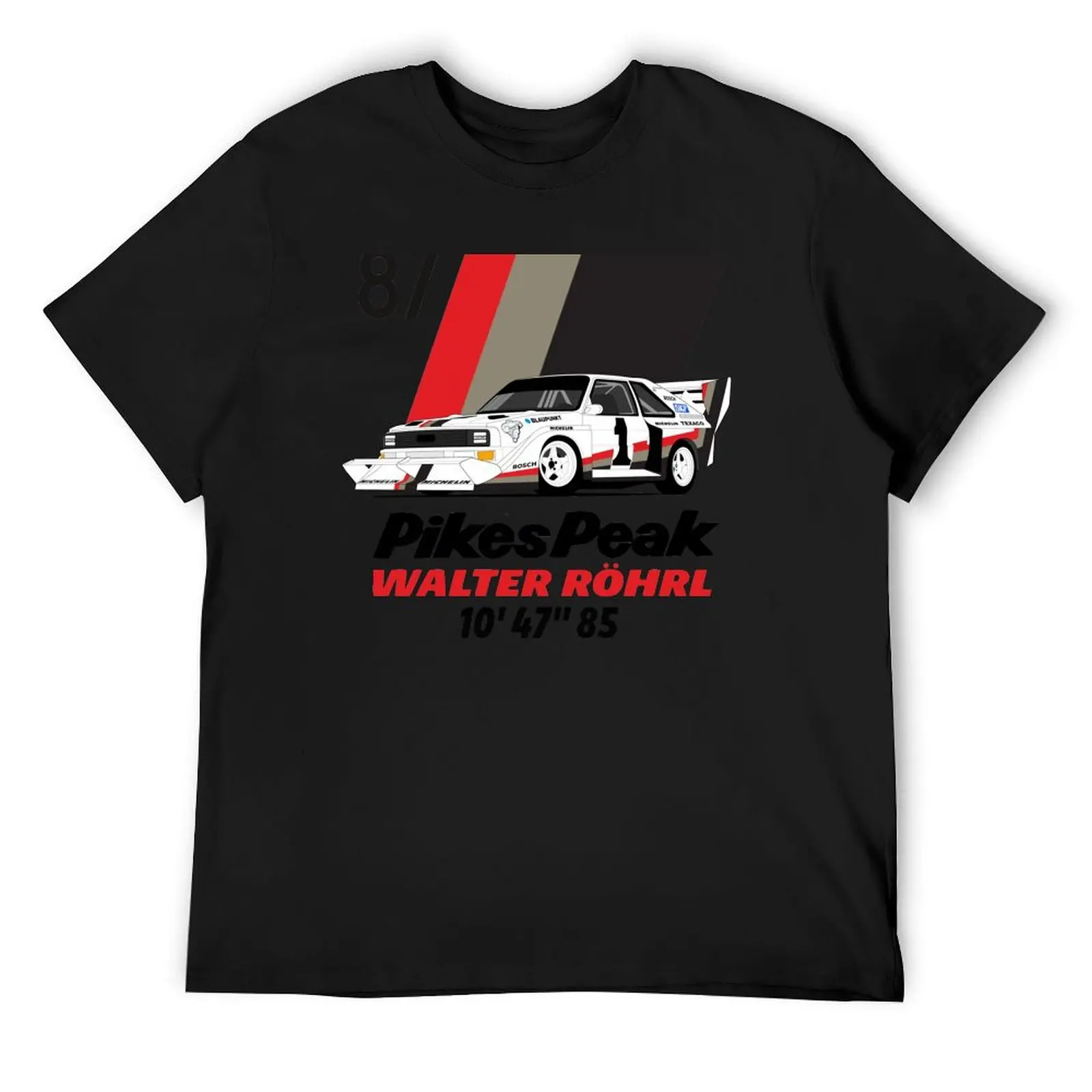 

Walter Rohrl Pikes peak 87 T-Shirt customs plus size clothes anime tshirt Short sleeve tee shirts men graphic