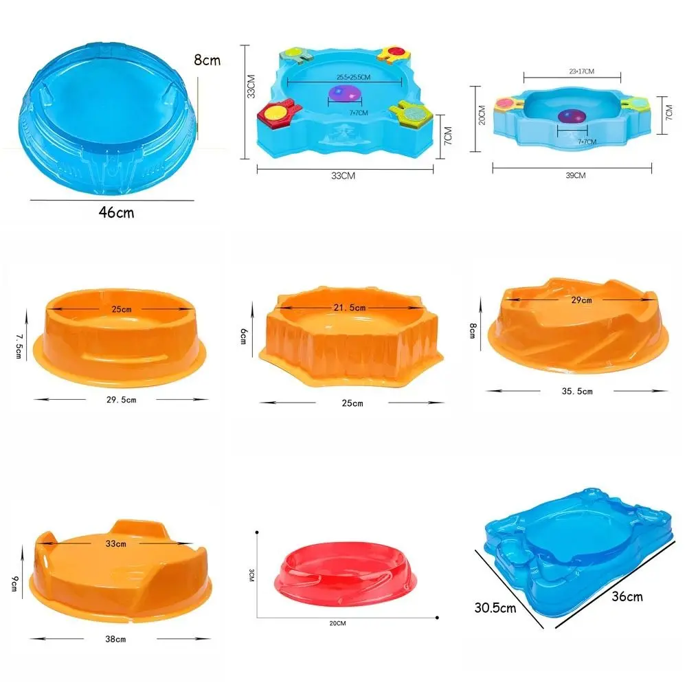 ใหม่พลาสติก Burst Arena ที่น่าตื่นเต้นไจโรดิสก์ขนาดใหญ่อเนกประสงค์มัลติฟังก์ชั่ Spinning Top Arena