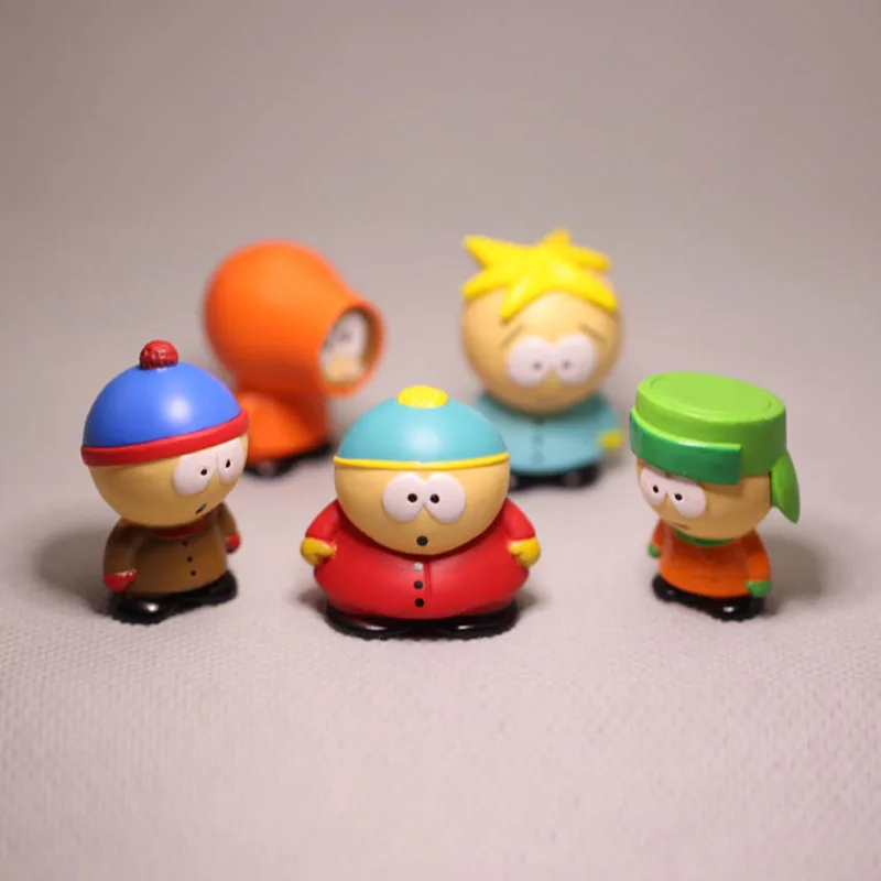 5Pcs/Set Anime Figure Eric Cartman Stanley Marsh Kyle Kenny Animation Park Action Figures Toys Dolls Gifts for Kids