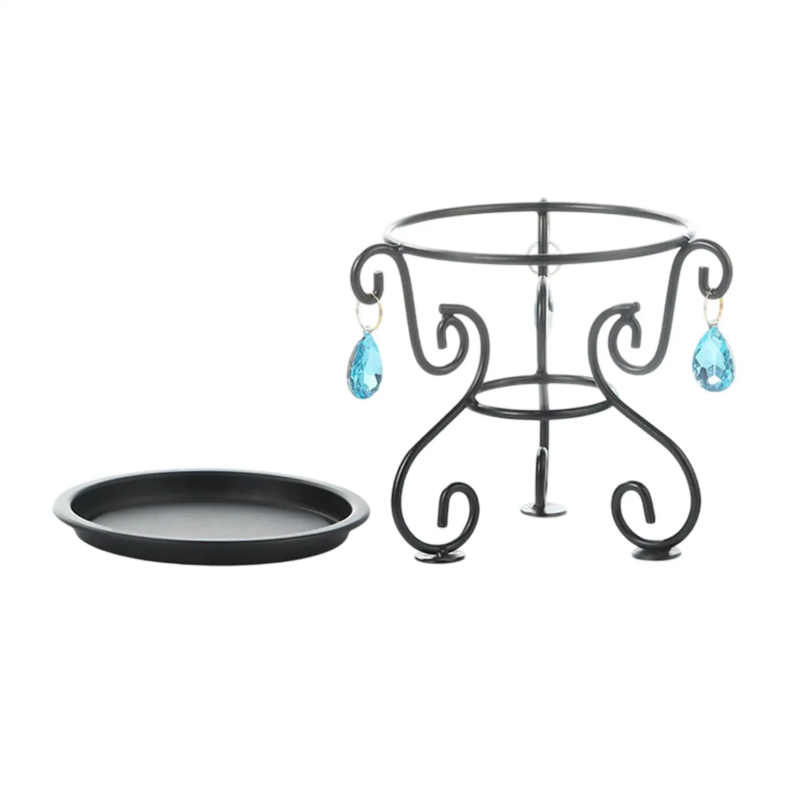 Decorative Triangular Iron Plant Holder Minimalist Flower Pot Stand Sturdy Support for Home Balconies Garden Room Living Spaces