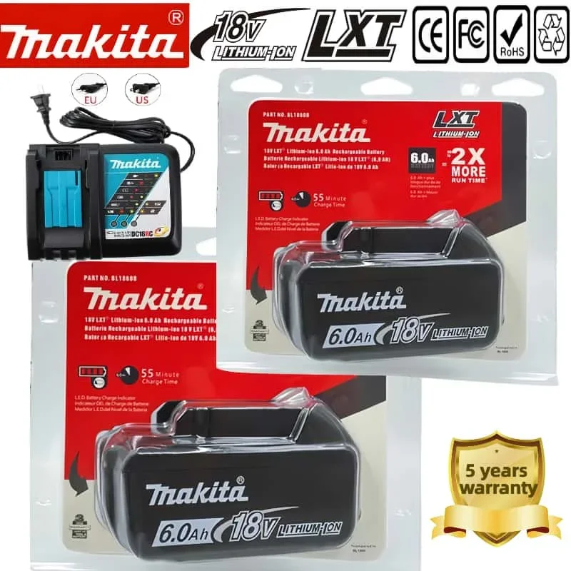 

18650 batteries for Makita 18v battery of BL1860 BL1850 bl1830 bl1815 bl1840 LXT400 XWT17Z Makita power tools аккумулятор 18650