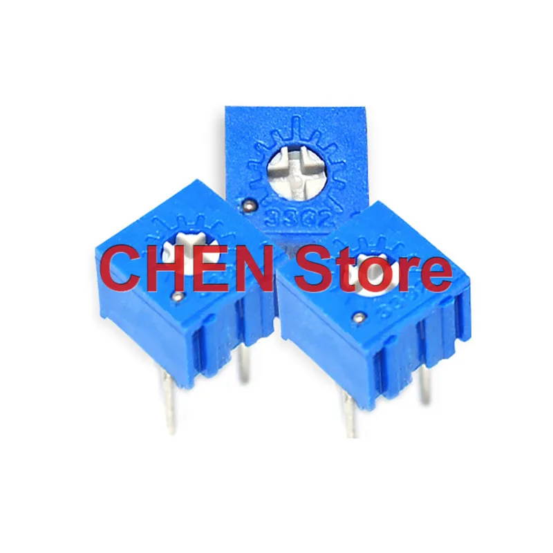 10PCS NEW 3362P Potentiometer Precision Adjustable Resistor Standing 1M2M 1K2K5K10K20K50K100K200K500K 100R200R500R Ohm