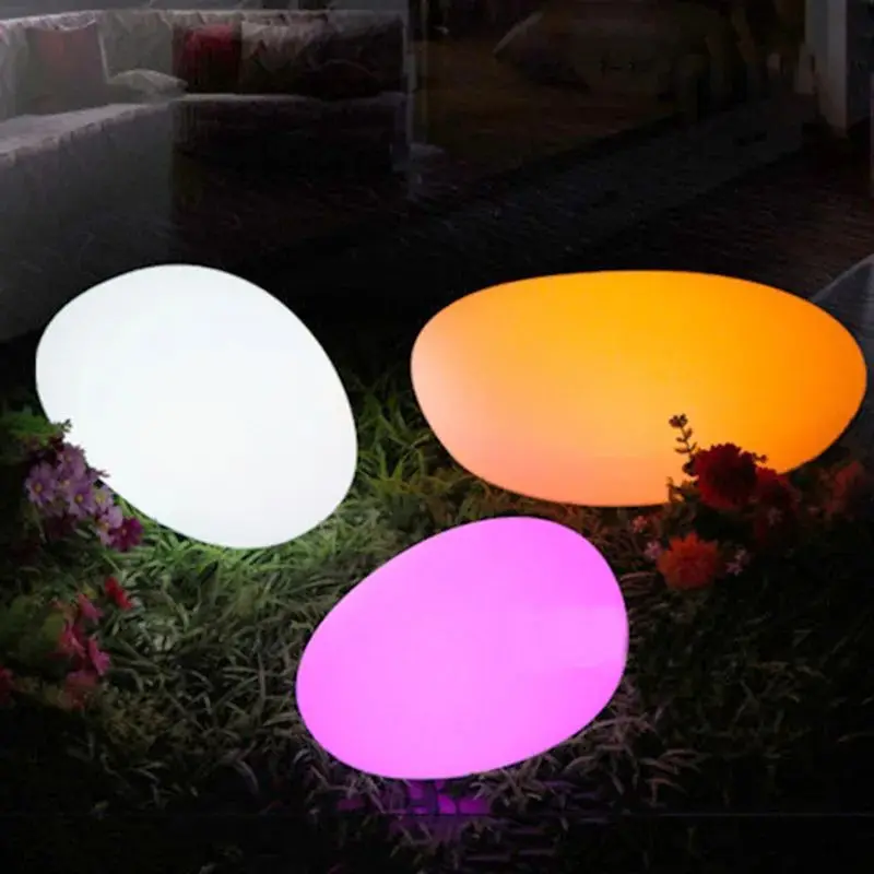 Solar Cobble Stone Lamp Glow Cobble Stone IP55 Waterproof Outdoor Landscape Light for Park Balcony Floor Light Garden Decoration