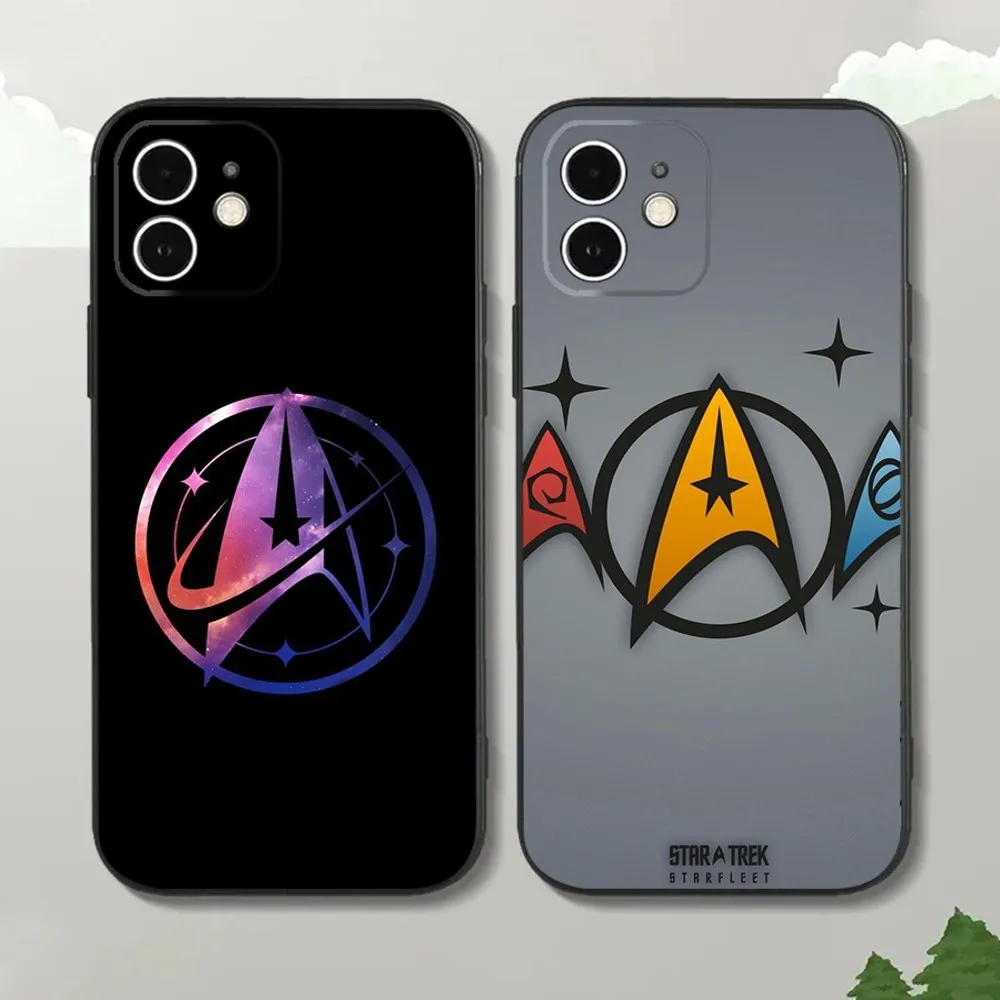 S-Star Trek S-Ships Phone Case For iPhone15,14,13,12 Mini 11 Pro XR,X,XS,MAX 7,8 Plus Silicone Cover Soft Black