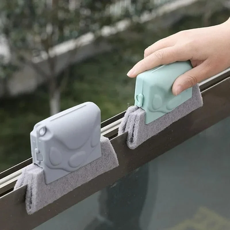 Cepillo de limpieza de huecos de alféizar de ventana de alta resistencia, depurador de ranura duradero para eliminación de manchas resistentes