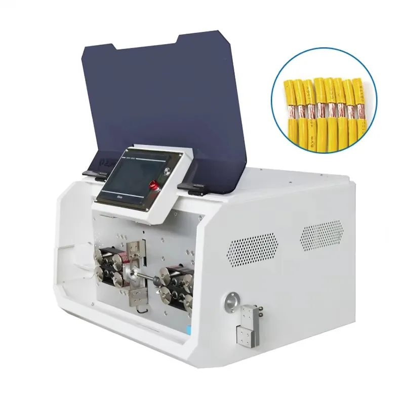 Automatic stripping machine for PVC wire braided cable stripping glass fiber wire cutting cable range 0.25-35 square millimeters